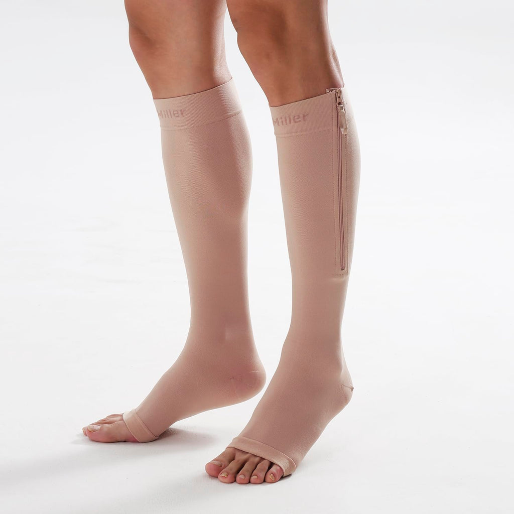 Doc Miller - 1 Paio di Manicotti a Compressione, 20-30 mmHg, Supporto Forte, Pressione Graduata per Sport, Recupero Muscolare, periostite, vene varicose, Viola, Medium Doc Miller - 1 Paio di Manicotti a Compressione, 20-30 mmHg, Supporto Forte, Pressione Graduata per Sport, Recupero Muscolare, periostite, vene varicose, Viola, Medium