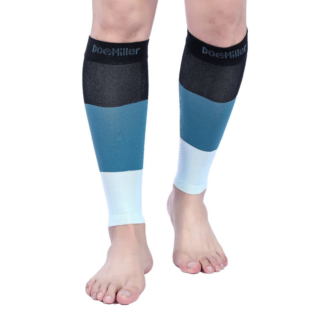 PETITE Calf Compression Sleeve 15-20 mmHg RED/GREEN/WHITE by Doc