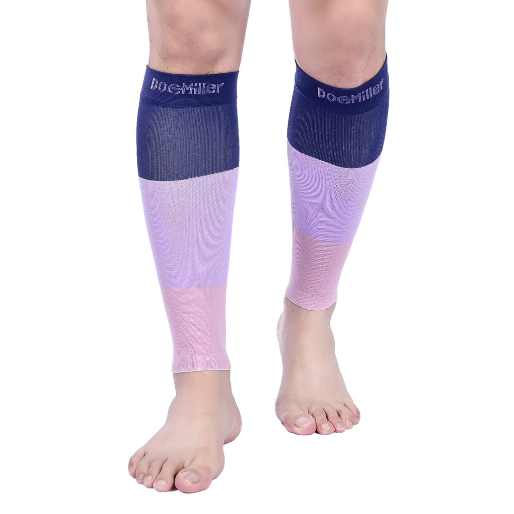 Doc Miller Petite Calf Compression Sleeve for Short People Men and Women -  20-30mmHg Shin Splint Compression Sleeve Recover Varicose Veins, Torn Calf