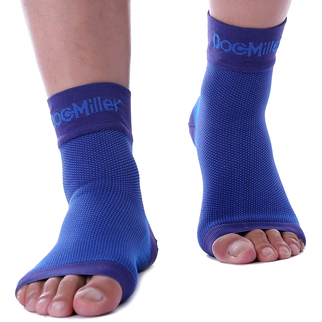 Doc Miller Plantar Fasciitis 30-40 mmHg Medical Grade Compression Foot  Sleeves BLUE