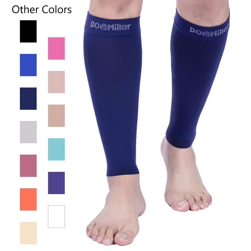 Doc Miller Petite Calf Compression Sleeve for Short People Men and Women -  15-20mmHg Shin Splint Compression Sleeve Recover Varicose Veins Torn Calf  and Pain Relief - 1 Pair Calf Sleeves Beige