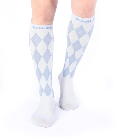 Closed Toe Compression Socks 20-30 mmHg GRAY/BLUE