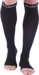  Doc Miller Thigh High Open Toe Compression Stockings