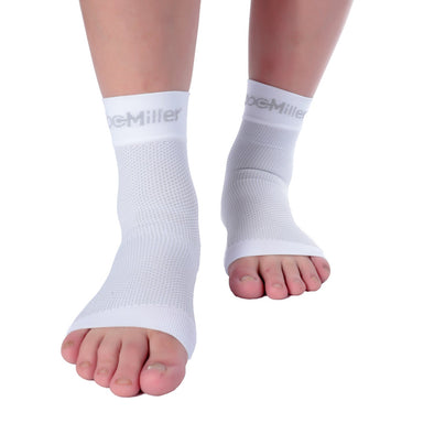 Medical Grade Compression Foot Sleeves WHITE