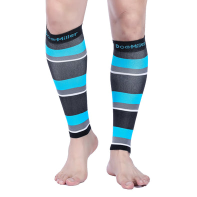 Doc Miller Calf Compression Sleeve 1Pair 20-30mmHg Recovery Varicose Veins  DkGRN