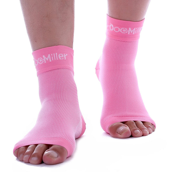 Medical Grade Compression Foot Sleeves PINK