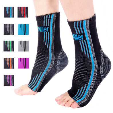 Thigh Compression Sleeves BLACK/BLUE by Doc Miller