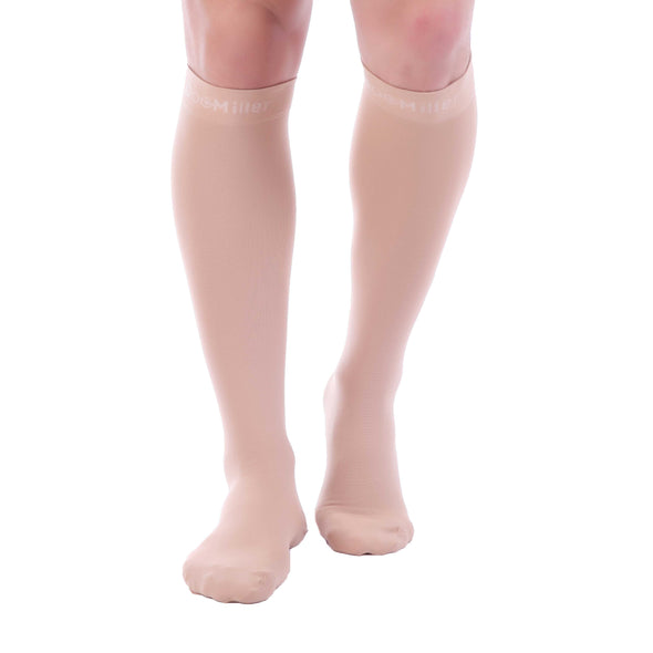 Closed Toe Compression Socks 20-30 mmHg Skin color