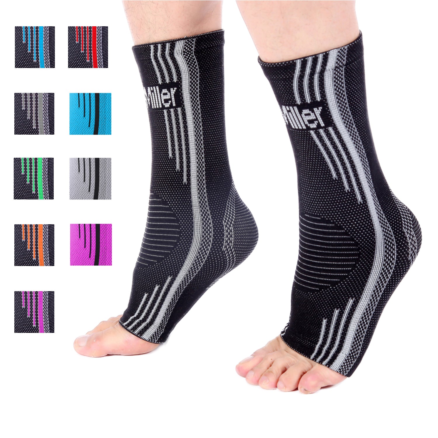 Plantar Fasciitis Ankle Compression Sleeve - Doc Miller Compression
