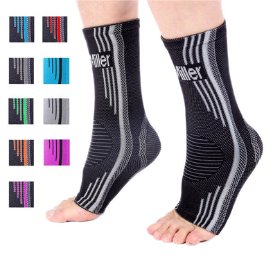 Ankle Brace Compression Support Sleeve for Plantar Fasciitis Tendinitis Foot Pain Black