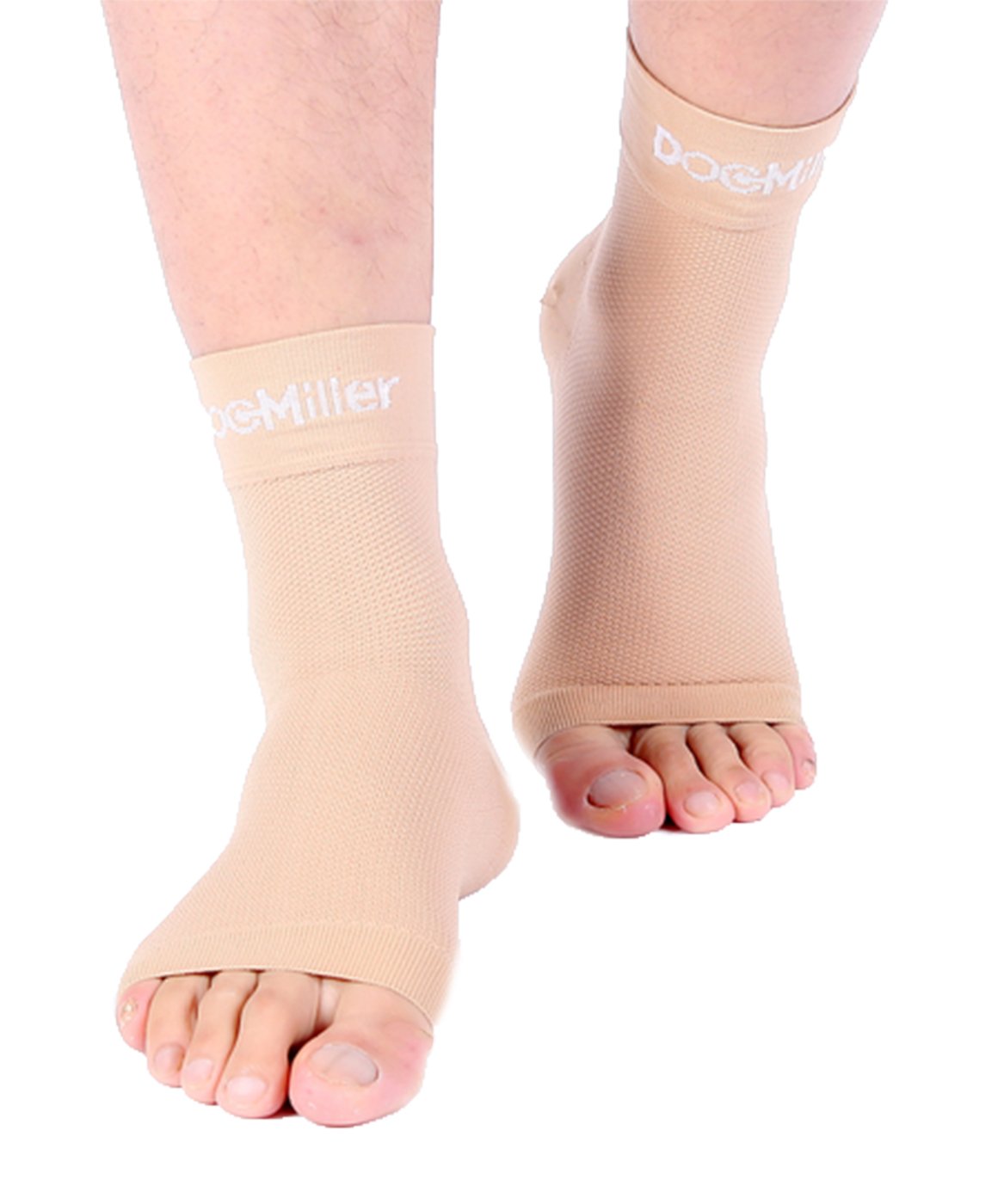 1Pair Zipper Compression Socks, Calf Knee High Open Toe