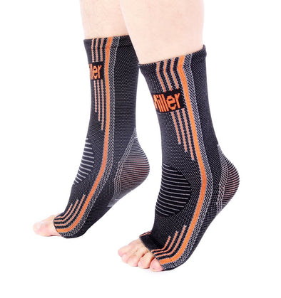 Orange Ankle Brace Compression Sleeves for Foot Pain and Swelling 