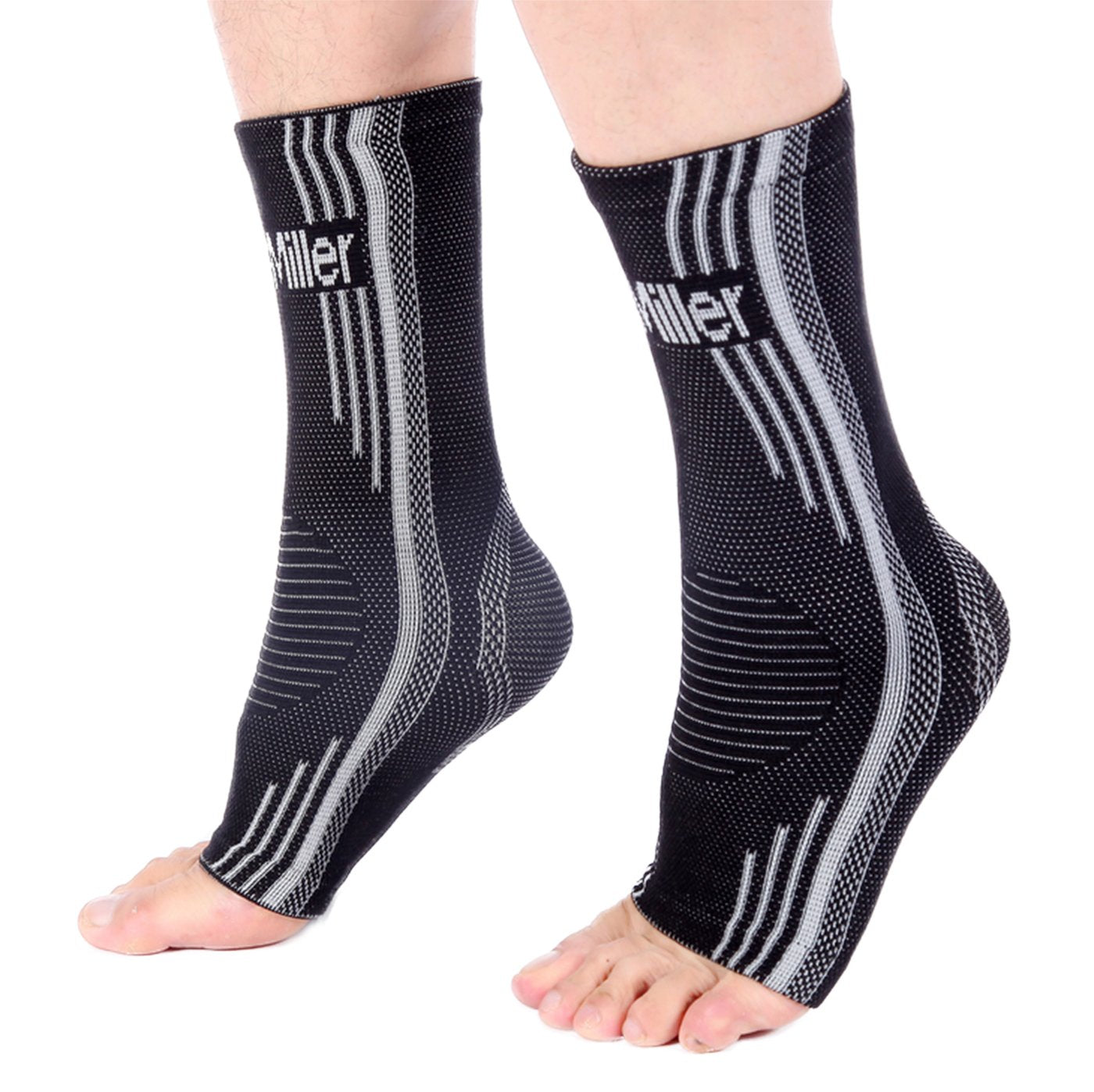 Ankle Brace Compression Sleeve - Relieves Achilles Tendonitis, Joint Pain.  Plantar Fasciitis Foot Sock with Arch Support Reduces Swelling & Heel Spur  Pain. Injury Recovery for Sports - Walmart.com